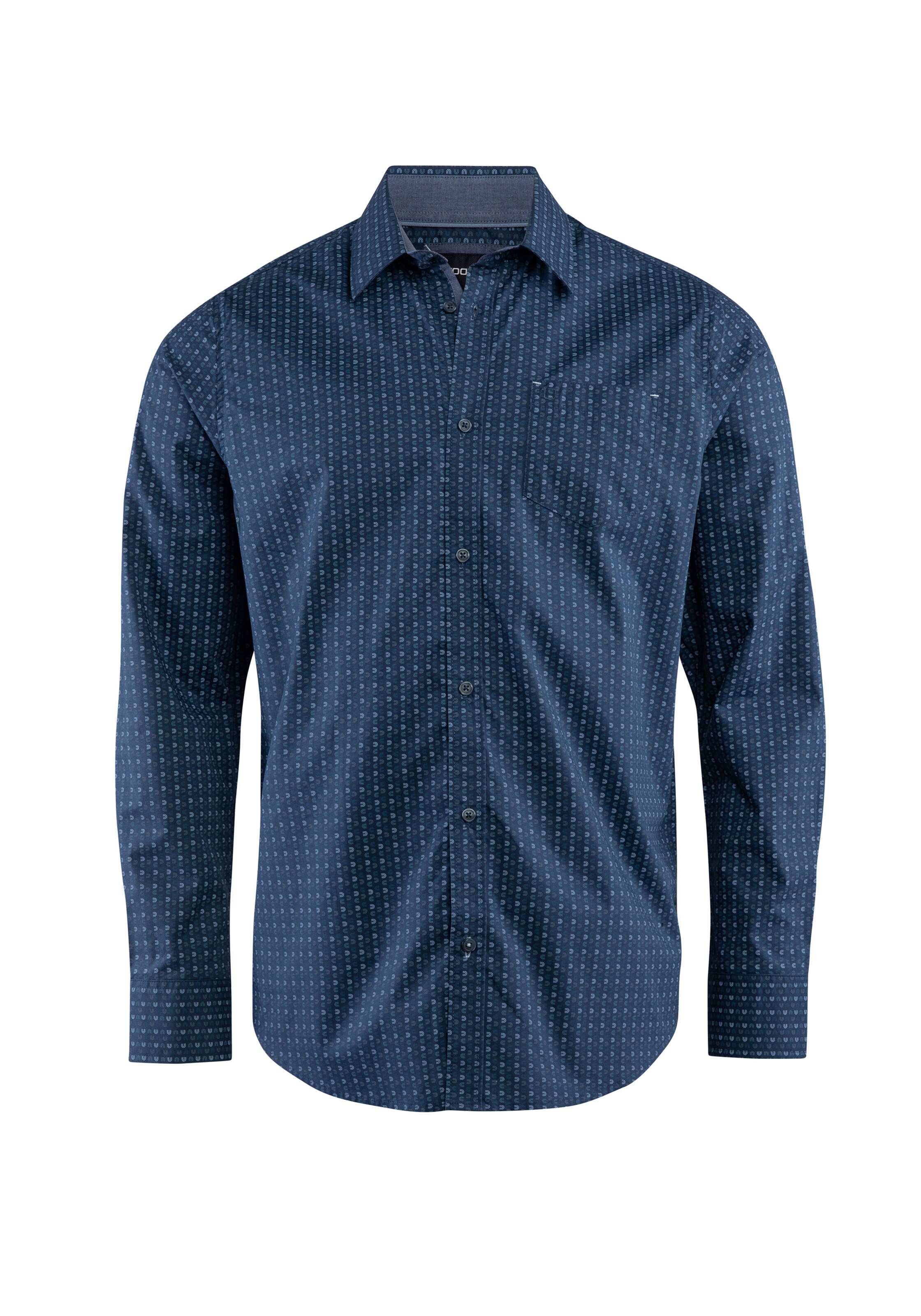 Stooker Men Button Up Shirt 'Hugh' in Blue: front
