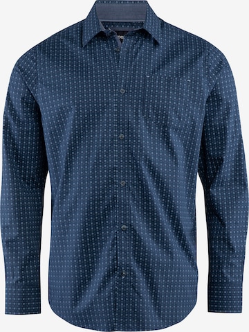 Stooker Men Button Up Shirt 'Hugh' in Blue: front