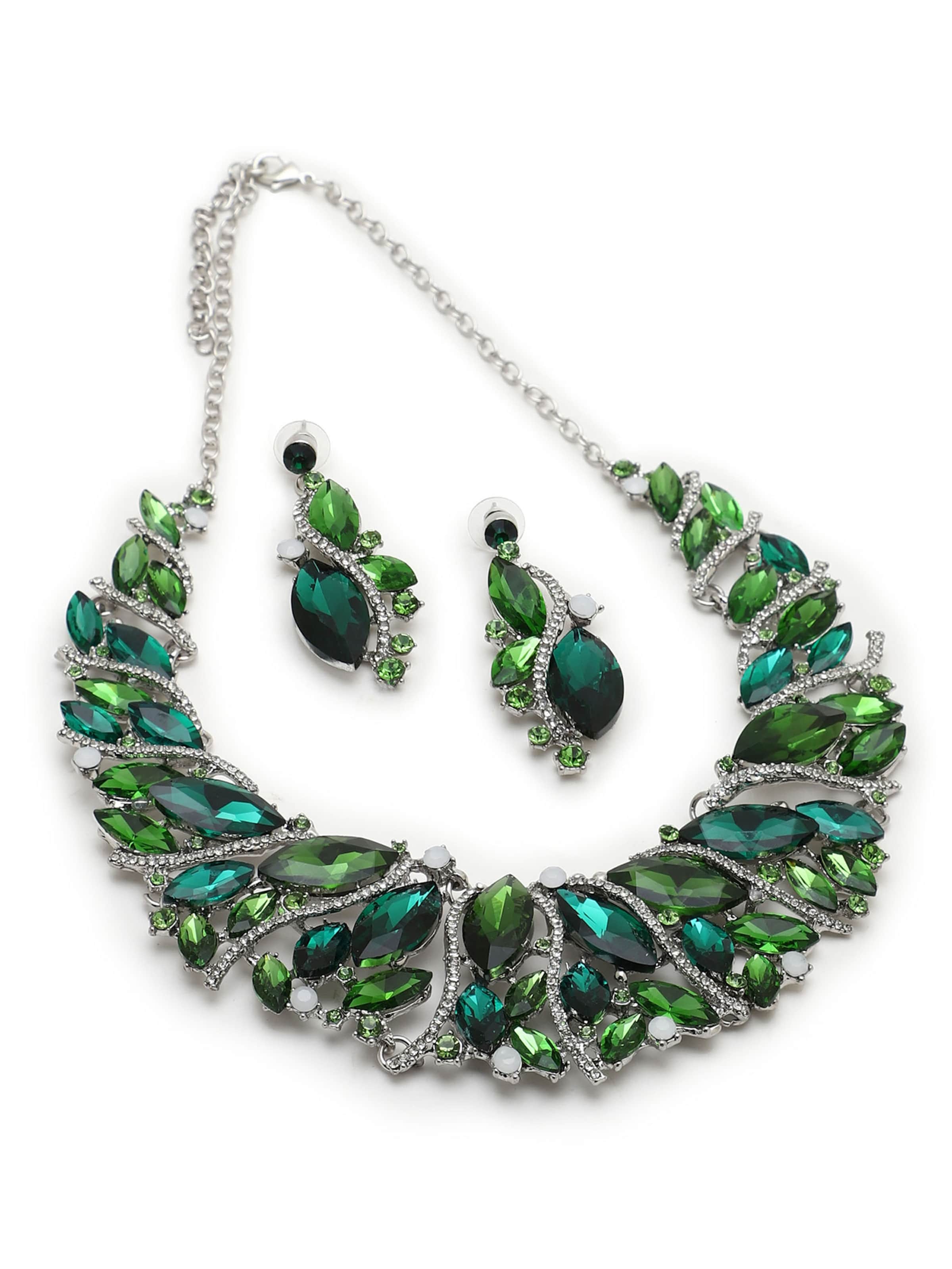 Parure de bijoux 'Sujata' SOHI en vert : devant
