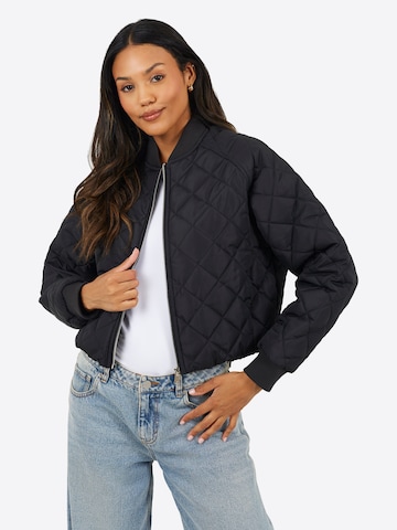 Veste mi-saison BRAVE SOUL en noir : devant