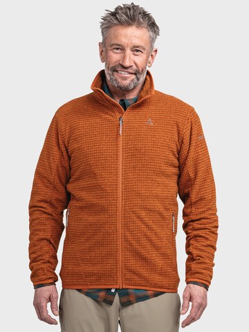 Schöffel Athletic fleece jacket 'Terxa MNS' in Brown: front
