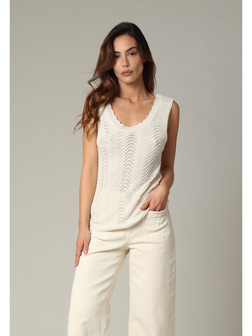 Haut 'BELENA' Deeluxe en blanc : devant