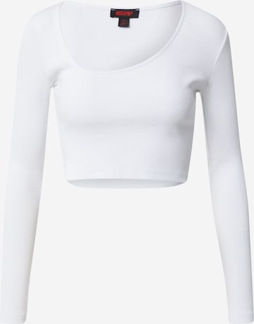 Misspap Shirt in Wit: voorkant