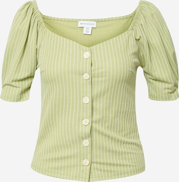 Warehouse Blouse in Green: front