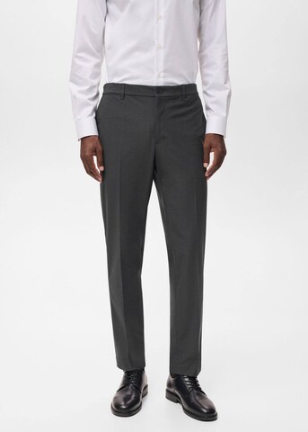 MANGO MAN Slim fit Pants 'Ravel' in Grey: front