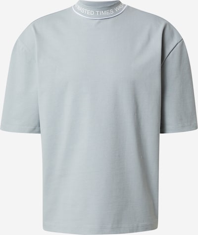 Marškinėliai 'Cem' iš ABOUT YOU x Rewinside, spalva – šviesiai pilka / balta, Prekių apžvalga
