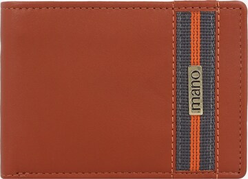 mano Wallet 'Don Leonardo' in Orange: front