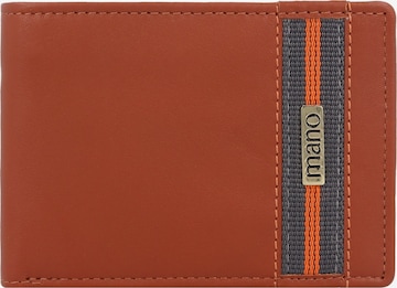 mano Wallet 'Don Leonardo' in Orange: front