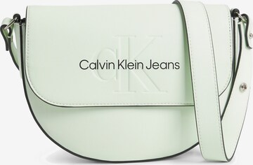 Calvin Klein Jeans Schoudertas in Groen: voorkant