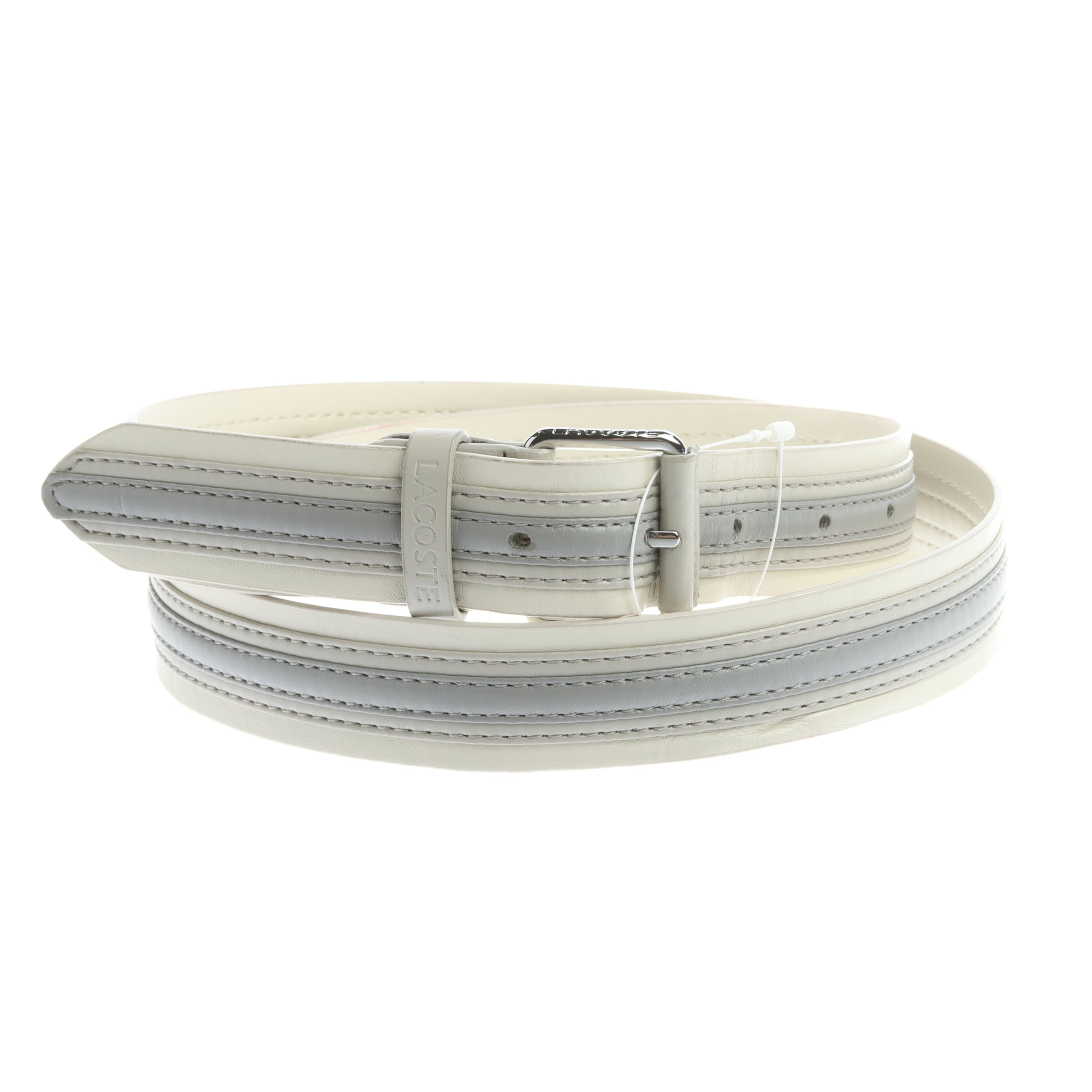 LACOSTE Gürtel XL in Grau: Vorderseite