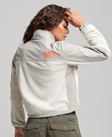 Superdry Fleece jacket 'Hybrid Trekker' in Beige