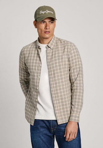 Pepe Jeans Regular fit Overhemd 'MILO' in Groen: voorkant