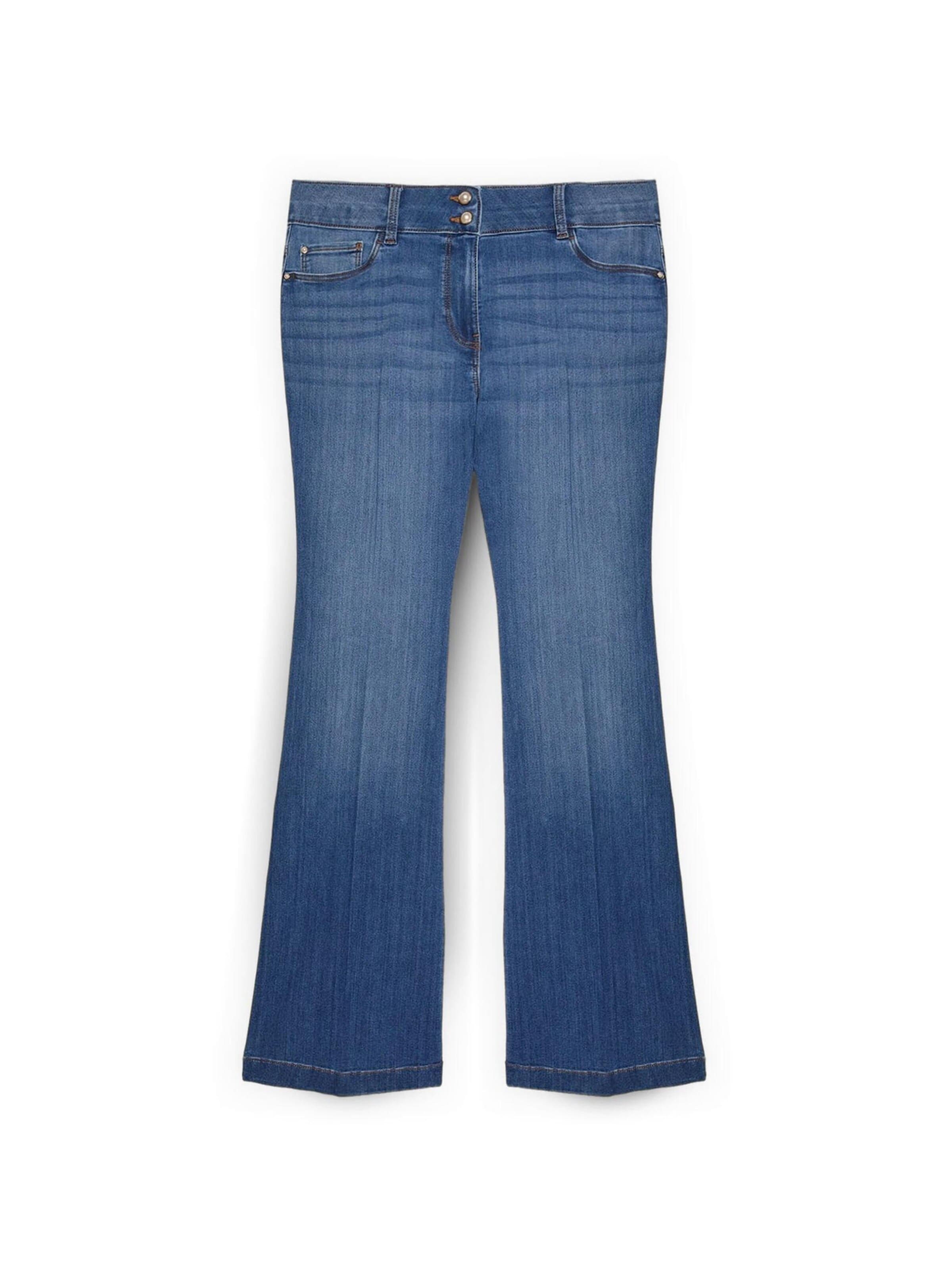 Fiorella Rubino Flared Jeans in Blauw: voorkant