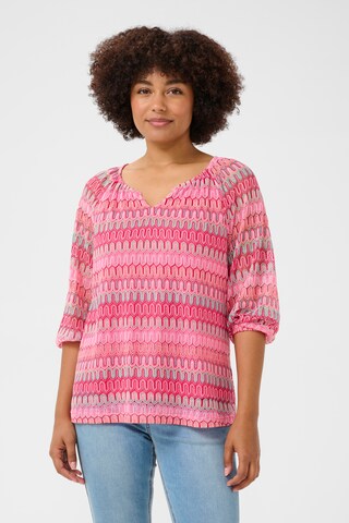 Cream Blouse 'Cova' in Pink: front