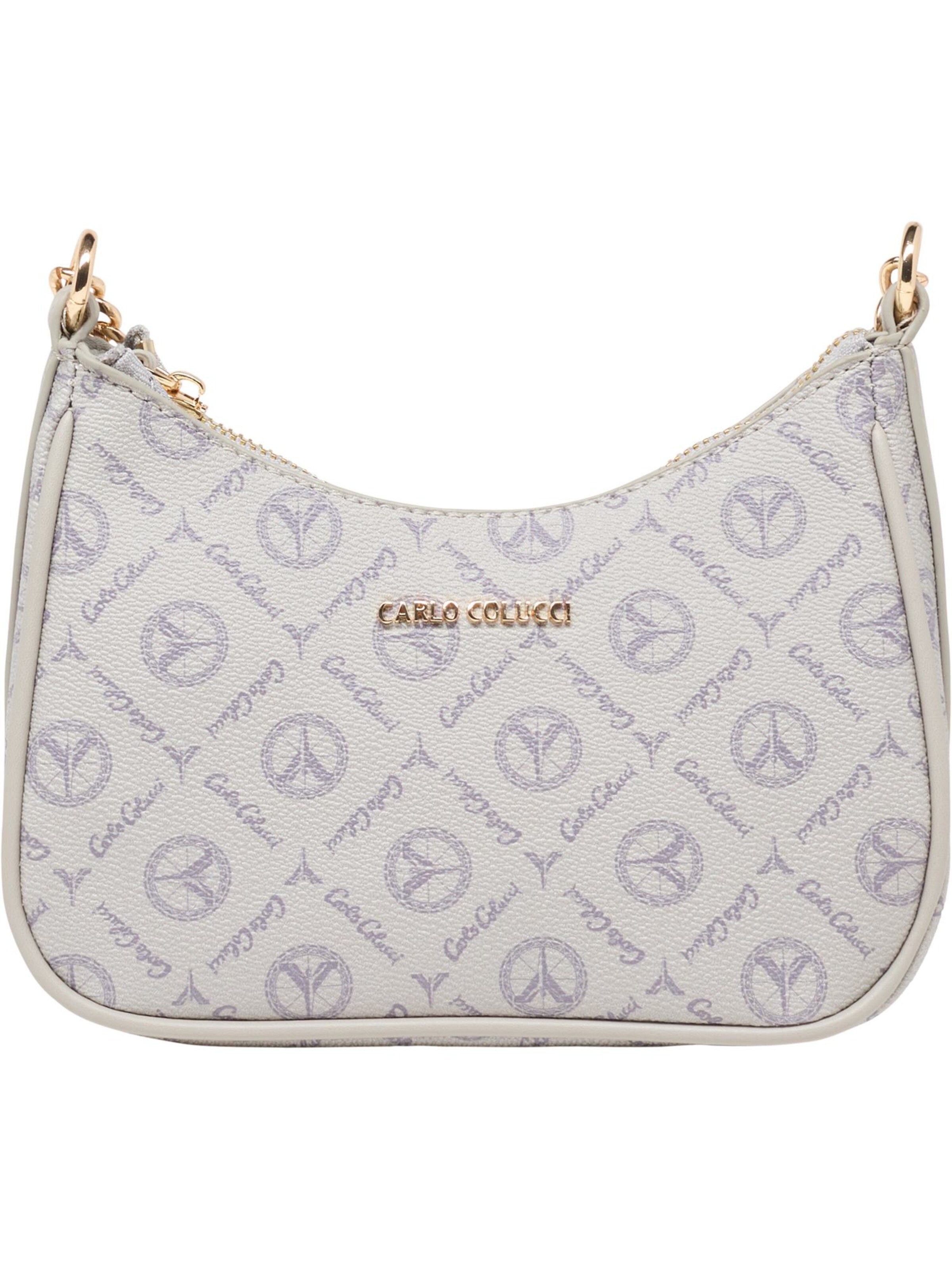 Sac à bandoulière 'Del Vecchio' Carlo Colucci en gris : devant