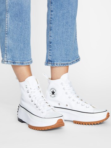 Baskets hautes CONVERSE en blanc : devant