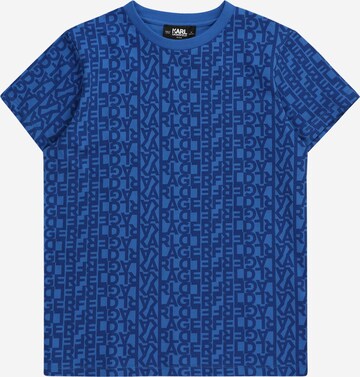 T-Shirt Karl Lagerfeld en bleu : devant