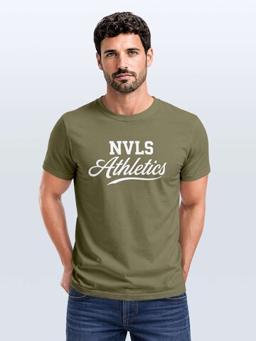Neverless Shirt 'NVLS Athletics' in Green: front