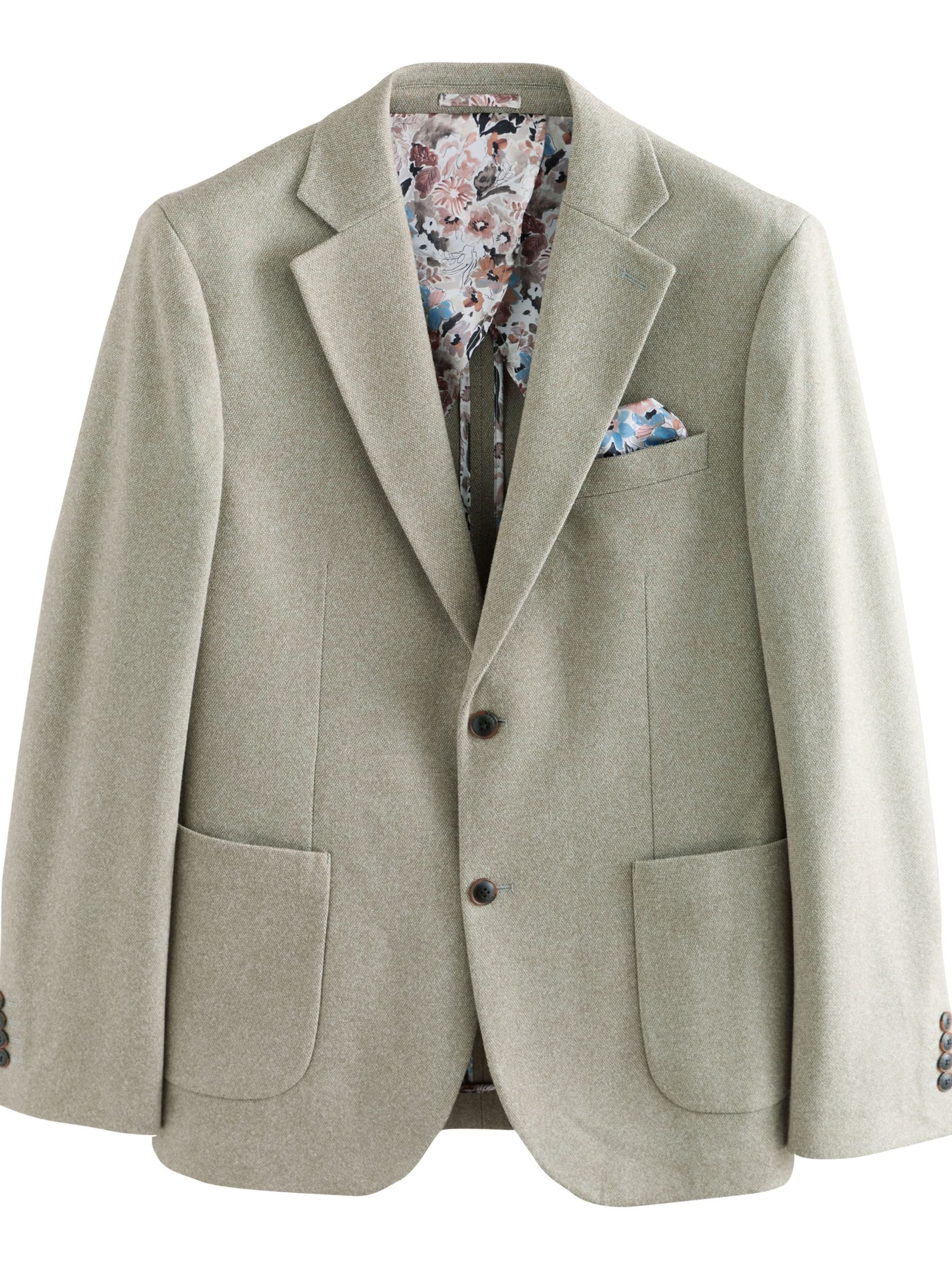 Next Regular fit Colbert in Groen: voorkant