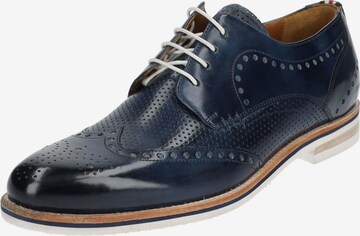 MELVIN & HAMILTON Lace-Up Shoes in Blue: front