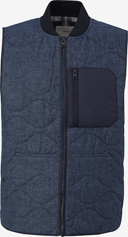 s.Oliver Bodywarmer in Blauw: voorkant