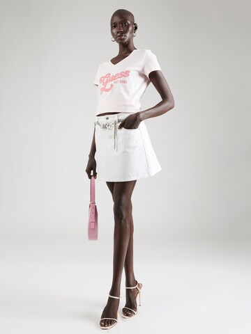 GUESS Shirt 'Suede' in Roze
