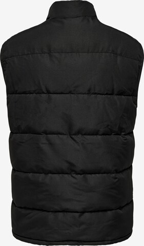 Gilet 'JAKE' di Only & Sons in nero