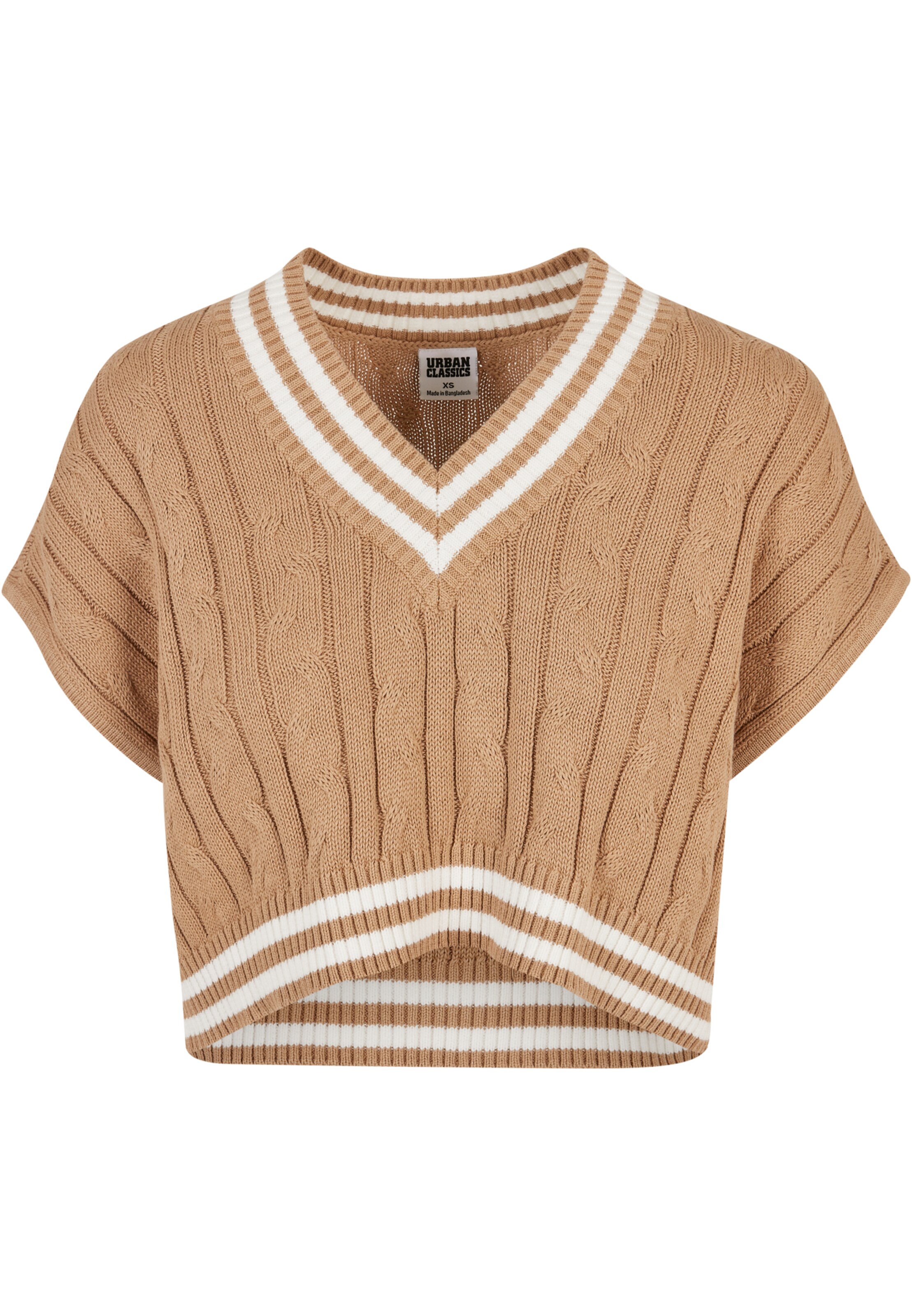 Pull-over Urban Classics en beige : devant