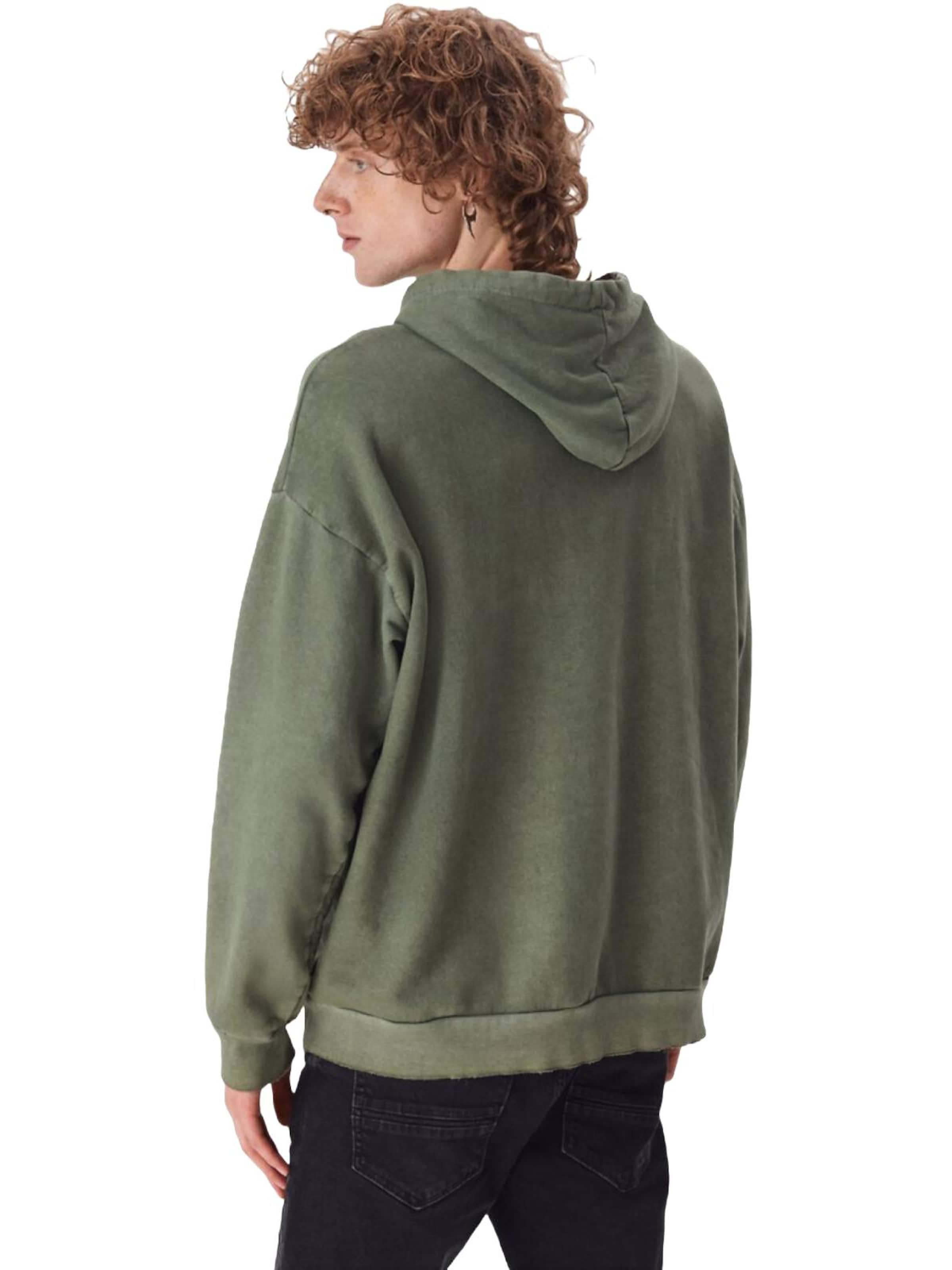 LTB Jeans - Sudadera 'LTB Jeans Herren-Sweatshirt mit Print' en verde