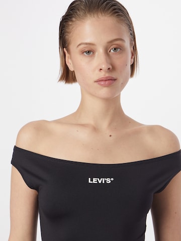 LEVI'S ® Top 'Graphic Bardot Tank' | črna barva