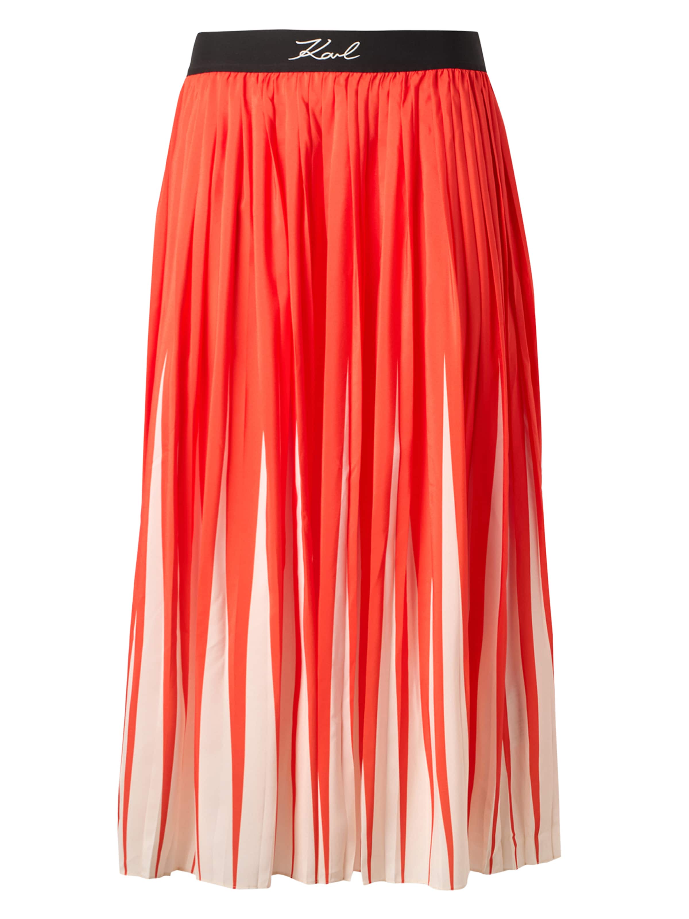Karl Lagerfeld Φούστα 'COMMERCIAL' σε πορτοκαλί: μπροστά