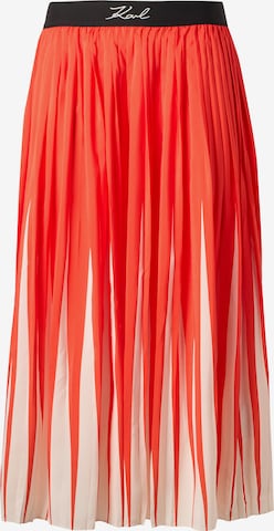 Karl Lagerfeld Sukně 'COMMERCIAL' – oranžová: přední strana