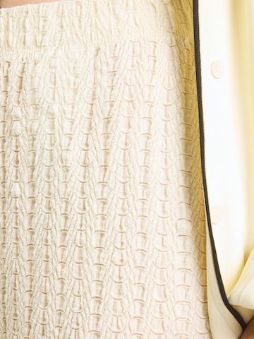 ONLY Wide leg Trousers 'ONLELLA' in Beige