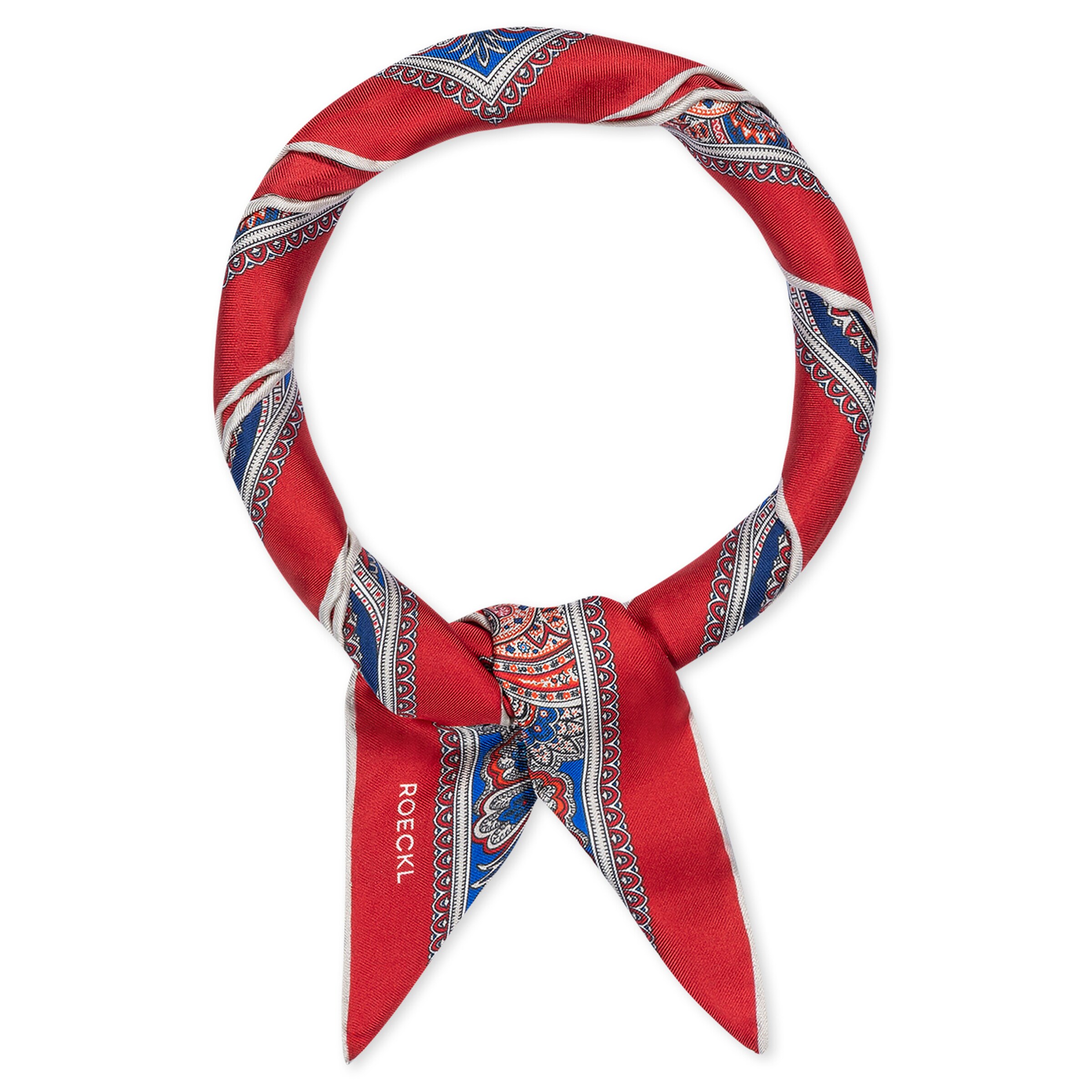 Roeckl Shawl 'FINE PAISLEY NICKY' in Blue