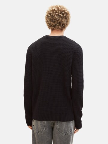 TOM TAILOR DENIM Sweater in Black