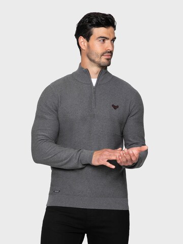 Threadbare Pullover 'Knipe' in Grau: Vorderseite