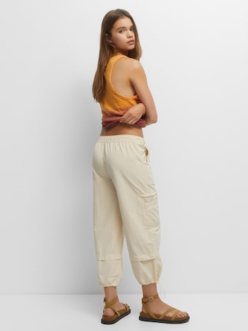 Pull&Bear Loose fit Cargo Pants in Yellow
