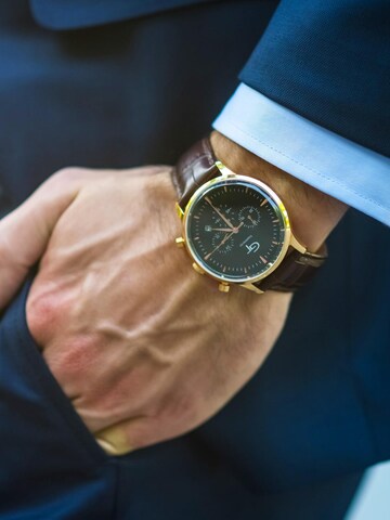 GT Collection Analoguhr 'SAPPHIRE-CRYSTAL' in Braun