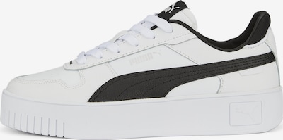 PUMA Baskets basses 'Carina' en noir / argent / blanc, Vue avec produit