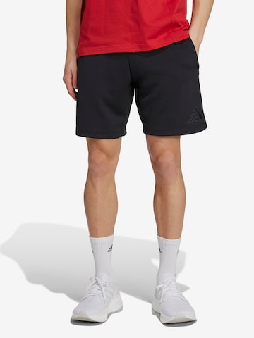 juoda ADIDAS PERFORMANCE Standartinis Sportinės kelnės 'Tiro 25': priekis