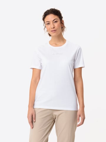 VAUDE Functioneel shirt in Wit: voorkant