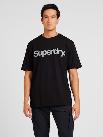 Superdry Μπλουζάκι σε μαύρο