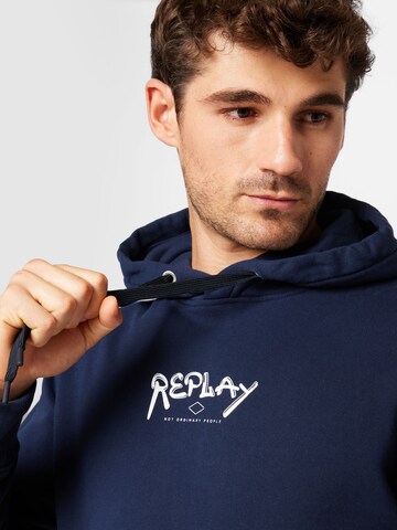 REPLAY Sweatshirt in Blau