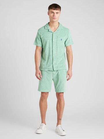 Coupe regular Chemise Polo Ralph Lauren en vert