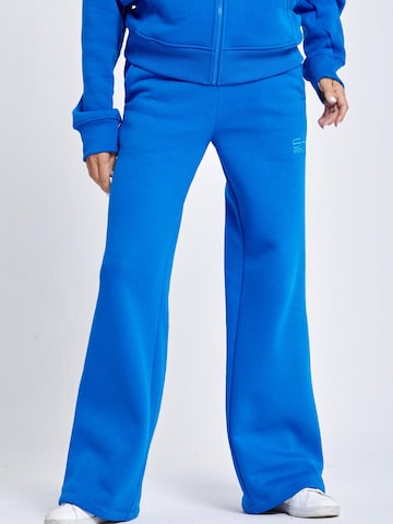 SPORTKIND Workout Pants 'Sweatpants Baumwolle' in Blue: front