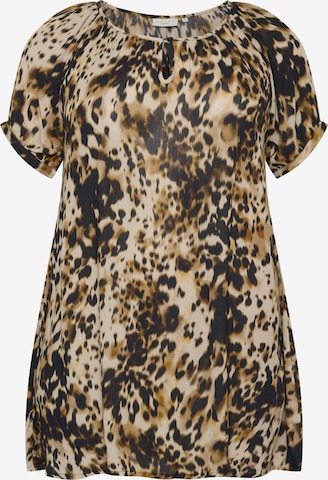 KAFFE CURVETunika 'KCAmi' - bež boja: prednji dio