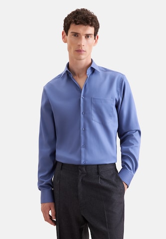 SEIDENSTICKER Regular fit Overhemd in Blauw: voorkant
