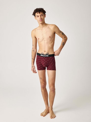 SNOCKS Boxer shorts in Red