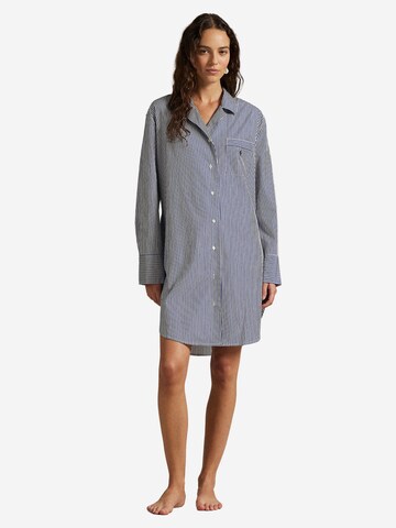 Polo Ralph Lauren Nightgown ' Shirting Stripes ' in Blue: front