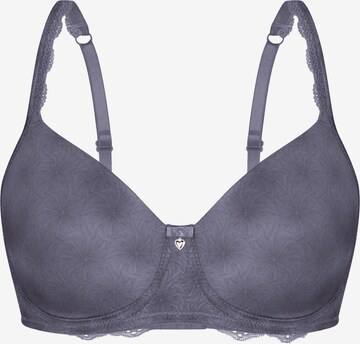 sassa T-shirt Bra 'EXCITING TIME' in Grey: front